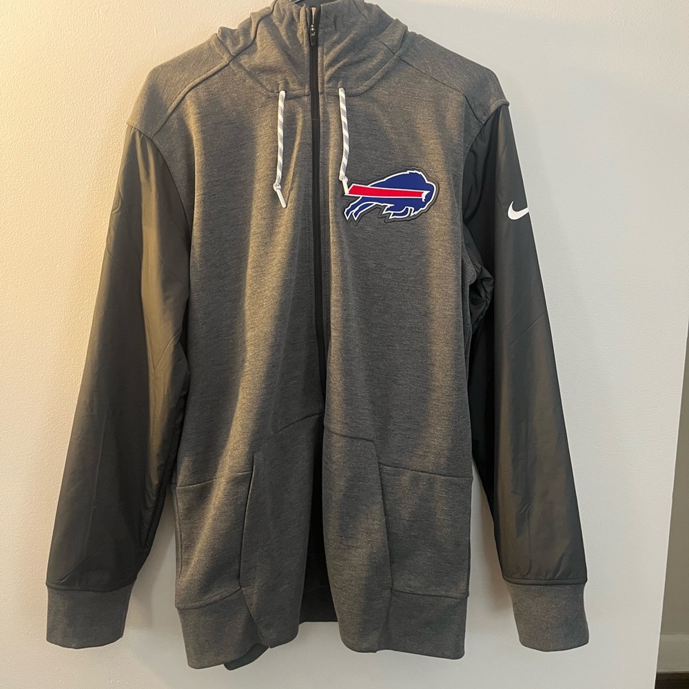 NFL Buffalo Bills Gray and Black Varsity Jacket